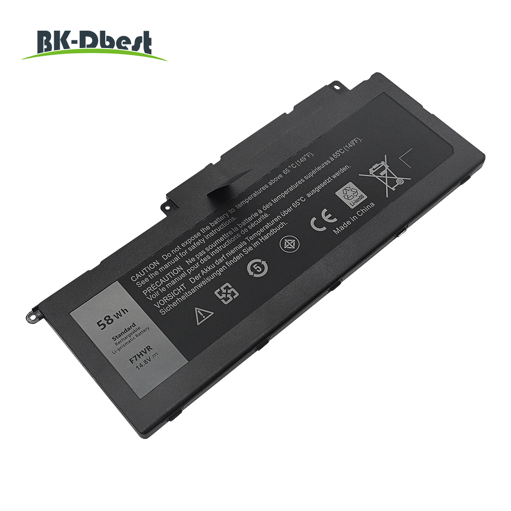 BK-Dbest F7HVR Notebook Battery 14.8V 58WH Replaceable for Dell Inspiron 15 7537 Dell Insprion 17 7737 Best Quality