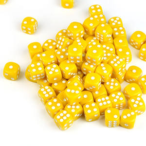 סט קוביות אקריליק כחולות 6 צדדיות 14 מ\\\"מ למשחקי לוח או קלפים, סיטונאי בכמויות גדולות - Product Image 3