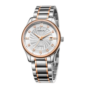 Reloj Automático Casual Personalizado de Estilo Simple con Caja de Acero Inoxidable de 39 mm, Manecillas Luminosas, para Hombre, Reloj Mecánico de Lujo para Negocios - Product Image 1