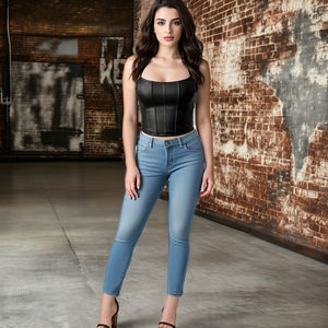 <span class=keywords><strong>Bustier</strong></span> en cuir pour femme <span class=keywords><strong>Corset</strong></span> Tops Respirant Sans couture Nylon & Spandex Sexy Sortir Party Club Top pour adultes - Product Image 4