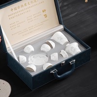 Neues Chinesisches Kung-Fu-Tee-Set aus Reinem Weißem Jade-Porzellan, Modernes Gaiwan-Set mit Keramik-Teekanne und Tasse, Geschenkbox für Einweihungsfeier und Senioren