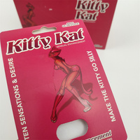 Boîte d'emballage en plastique pour pilules Rhino 7 - 5000, blister pour pilules Kitty Kat, impression d'emballage de pilules