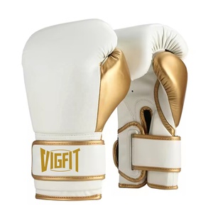 Gants <span class=keywords><strong>de</strong></span> <span class=keywords><strong>kick</strong></span>-<span class=keywords><strong>boxing</strong></span> VIGFIT en cuir PU <span class=keywords><strong>de</strong></span> 14 oz, design à doigts entiers, sangle <span class=keywords><strong>de</strong></span> poignet réglable, ajustement universel, personnalisés - Product Image 1