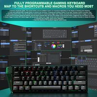 Teclado Gaming Magnético con Cable AULA WIN60 HE, Intercambiable en Caliente, Frecuencia de Sondeo de 8000 Hz, Modo de Activación Ajustable, Disparo Rápido, RGB