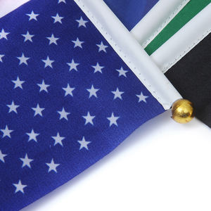 Bendera Tangan 100% Poliester untuk Dekorasi Bendera Iklan Di Seluruh Dunia Promosi Bendera Genggam - Product Image 4