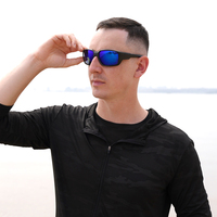Lunettes de soleil polarisées unisexes 2026 avec verres rectangulaires, monture TPEE de haute qualité, protection UV400, durables, confortables, logo personnalisé