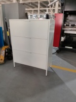 Armoire de rangement pour chaussures, étagère à chaussures en métal à 3 niveaux