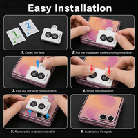 Protector de Lente de Cámara AR con Kit Antipolvo para Samsung Z Flip8 Fold8 Fold8 Ultra, Vidrio Templado 9H OEM al por Mayor