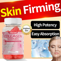 Gummies de collagène à marque privée, acide hyaluronique, biotine, vitamine C, formule personnalisée OEM ODM, sans sucre, vente en gros, fournisseur fabricant