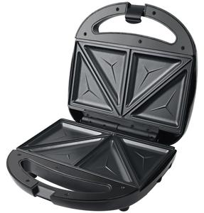 Macchina per Sandwich multifunzione a 2 fette, macchina elettrica per pane, macchina per Waffle, piastre per ossa quadrate portatili per uso domestico - Product Image 4