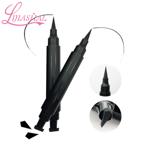 Eyeliner Liquido Nero Naturale Certificato Halal, Impermeabile, Lunga Durata, Asciugatura Rapida, Campione Gratuito, Etichetta Privata, <span class=keywords><strong>Trucco</strong></span> 2-in-1 - Product Image 5