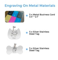 Kit de Matériaux de Gravure au Laser, Plaque en Bois pour Gravure Personnalisée, Logo Personnalisé pour Kit DIY, Gravure CNC au Laser