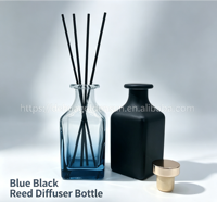 Diffuseur d'arômes sans flamme en verre de 150 ml avec fleurs séchées, pour maison et bureau, vente en gros usine