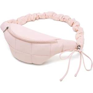 Sac bandoulière et sac de poitrine personnalisé en coton matelassé pour femme, motif diagonale mignon, idéal pour l'hiver - Product Image 3