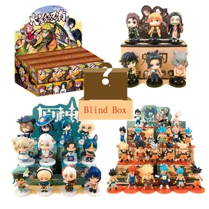 Hộp mù 8-11cm rồng con trai guku Itachi Kakashi Luffy Zoro Quỷ Slayer genshin tác động Anime phim hoạt hình bilnd Hộp đồ chơi hợp thời trang chơi