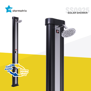 STARMATRIX SS0925 <span class=keywords><strong>Douche</strong></span> de pluie <span class=keywords><strong>solaire</strong></span> en <span class=keywords><strong>PVC</strong></span> 40L Noir <span class=keywords><strong>Douche</strong></span> de jardin extérieure à énergie <span class=keywords><strong>solaire</strong></span> - Product Image 3
