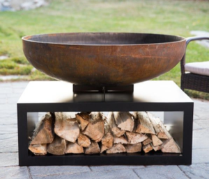 <span class=keywords><strong>Brasero</strong></span> modulaire en acier Corten avec bassin à eau, anneau en Corten, accessoires de feu d'extérieur pour le bois, pour le camping, le jardin et le <span class=keywords><strong>barbecue</strong></span> - Product Image 6