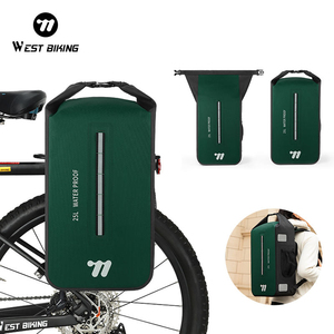 Sac à dos de vélo WEST BIKING 25L, sacoche simple réfléchissante pour randonnée et cyclisme, sacoche de vélo imperméable pour activités de plein air - Product Image 1