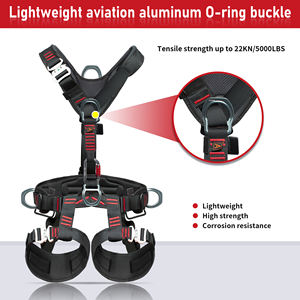 สายรัดนิรภัยแบบห้าจุดสำหรับการปีนเขาที่สูง ได้รับการรับรองมาตรฐาน CE EN361, EN358, EN814 ชุดสายรัดนิรภัยแบบเต็มตัว - Product Image 5