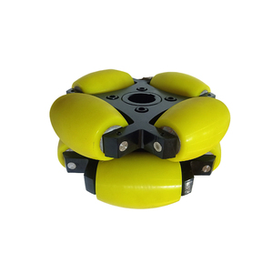 Omni <strong>Wheels</strong> Heavy Duty <strong>Caster</strong> Furniture PU Yellow <strong>4</strong>-24 Inch Withstand Voltage Load-Bearing Wheelchair Omni Direction <strong>Wheel</strong> - Product Image 4