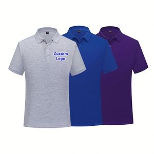 Sales Promotion Custom logo Solid Color Plain Blank Pique Embroidery Washed t Shirt Cotton T-shirts Men's <b>Polo</b> Shirts - Product Image 1