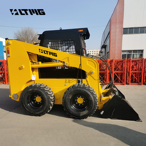 LTMG toprak taşıma makineleri yükleyici 75 HP güç 700kg 950kg 1050kg tekerlekli kızak nokta dönüşlü yükleyici burgu Mulcher 4 in 1 kova - Product Image 6