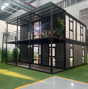 Grande Casa Prefabbricata Espandibile in Container da 20ft 40ft, 2 3 4 Camere da Letto, Casa Pieghevole Prefabbricata per Esterni, Costruzione <span class=keywords><strong>Immobiliare</strong></span> - Product Image 1