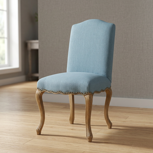 Sillas de Comedor Antiguas de Estilo Provincial Francés, de Madera Maciza de Caoba, Tapizadas en Terciopelo, con Espuma Confortable, Muebles para el Hogar - Product Image 2