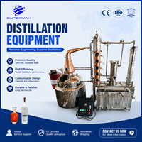 Équipement de distillation électrique en acier inoxydable et cuivre rouge de haute qualité, capacité 50L-1000L, pour brandy et whisky, garantie 5 ans