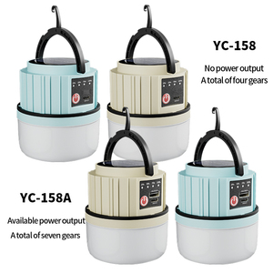 Lumen cao dẫn cắm trại ánh sáng 2400mAh ngân hàng điện năng lượng mặt trời Lều đèn lồng sạc <span class=keywords><strong>Led</strong></span> cắm trại đèn lồng cho ngoài trời và trong nhà - Product Image 1