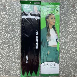 Synthétique pour tresse Ombre facile à crocheter Extension d'eau chaude pré-étirée cheveux féminins africains Outro perruque d'eau chaude - Product Image 3