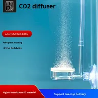 Zero Degré Aquatique Fish tank Dioxyde De Carbone Transparent Raffineur Acrylique Co2 Diffusion Atomiseur Aquarium Fournitures