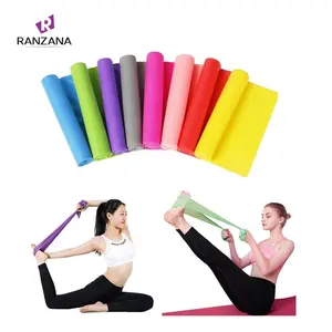 TPE elastische Bänder Yoga Pilates Gummi Dehnungsübung Band Fitnessgürtel 1,5 M Widerstandsbänder für Yoga