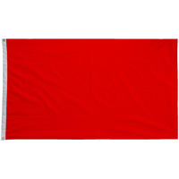 Drapeau publicitaire en polyester rouge uni 3x5FT, neuf, pour écoles et décorations, vente en gros