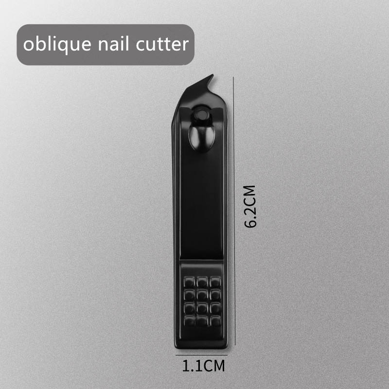 กรรไกรตัดเล็บเฉียงสีดำ