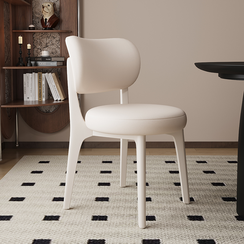 White + Microfiber Leather White Leather