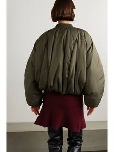 Nouvelle mode de veste matelassée pour femmes manteau ample surdimensionné unisexe veste matelassée à col en velours côtelé personnalisée - Product Image 3