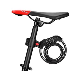 Yueli Bicycle Five Digit Combination <b>Cable</b> <b>Lock</b> 120 Cm Durable Steel Wire For Mountain Bike Cycling Equipment - Product Image 2
