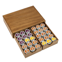 Boîte de rangement pour dosettes de café et organisateur de thé avec tiroir coulissant pour machine à café, comptoir de cuisine
