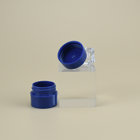 Petits contenants cosmétiques en plastique bleu de 5 g, mini pots portables pour baume à lèvres, crème pour les yeux, échantillons