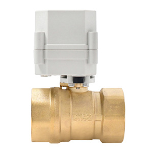 Vanne à boisseau sphérique électrique Tonhe DN32 en laiton 1 1/4 pouce AC 220V pour le contrôle de l'eau - Product Image 1