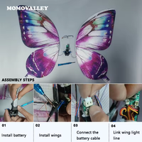 Momovalley Nouvelle Arrivée Drone Papillon Durable à Télécommande Détachable LED Multicolore pour Transport de Bagues de Mariage et Usage Commercial