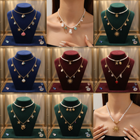Collier pendentif en perles et coquillages de quartz, chaîne de clavicule étoile à cinq branches, bijou mignon unisexe, cadeau