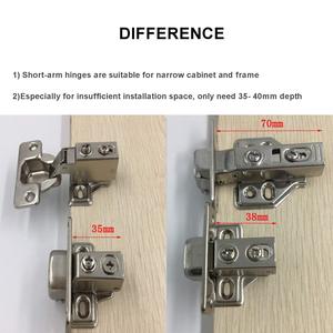 <span class=keywords><strong>Cerniera</strong></span> Artigianale a Soffietto in Acciaio Inossidabile da 35mm a Chiusura Lenta Bidirezionale per Ante di Mobili con Cornice Frontale - Product Image 5