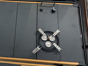 0.5ユニット 小型ミニポータブルキャンプ調理用シングルバーナー IGTフラット電気高圧ブタンガスストーブ スチール一体型 IGT - Product Image 4