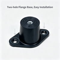 Support en caoutchouc conique industriel LIVA LNS avec base à bride, amortisseur de vibrations, garantie 1 an pour compresseur d'air, CVC, générateur