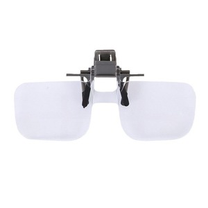 Lunettes grossissantes à clipser avec verres en acrylique, conçues pour les personnes âgées, pour la lecture, la gravure, avec bandeau, haute définition, 2x - Product Image 4