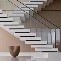 VIKO 2023 – escalier suspendu en chêne moderne pour maison, escalier flottant