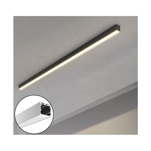 35 mét Mặt dây dẫn nhôm hồ sơ ánh sáng kênh cho chiếu sáng thương mại, U hình dạng treo tuyến tính lịch thi đấu với bộ khuếch tán - Product Image 1