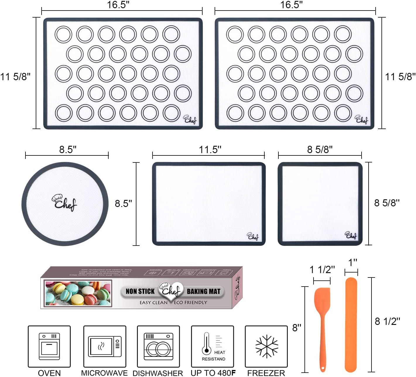 Multi-color and multi-size